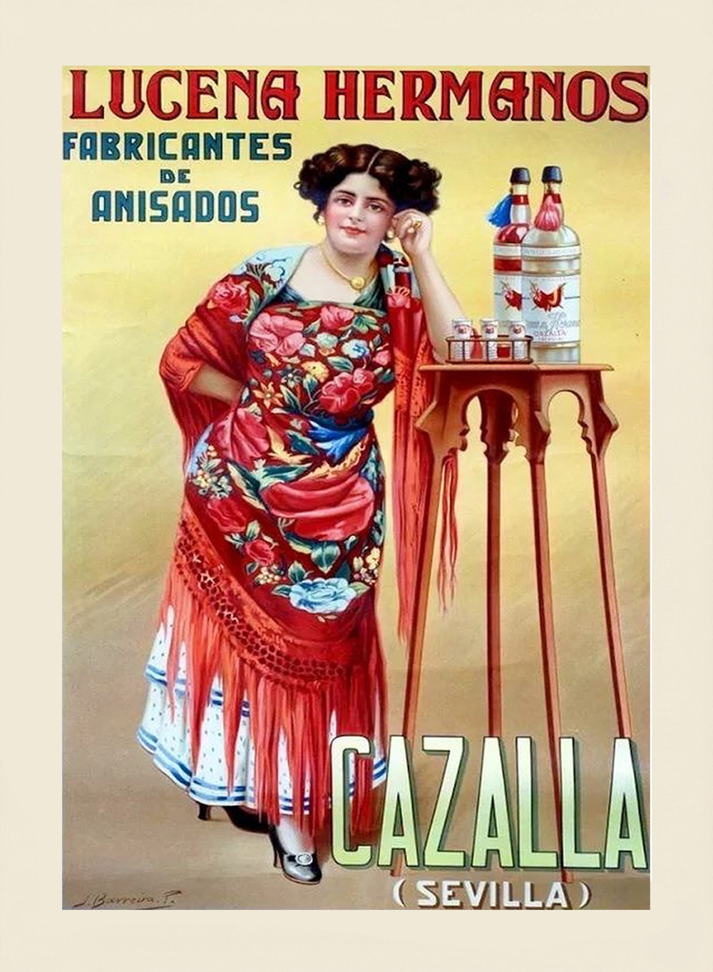 Cartel Habitación Lucena Hermanos