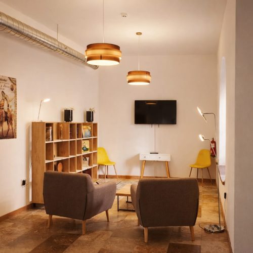 Espacios comunes Hostel Pórtico del Azahín en Cazalla de la Sierra