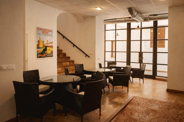 Espacios comunes Hostel Pórtico del Azahín en Cazalla de la Sierra