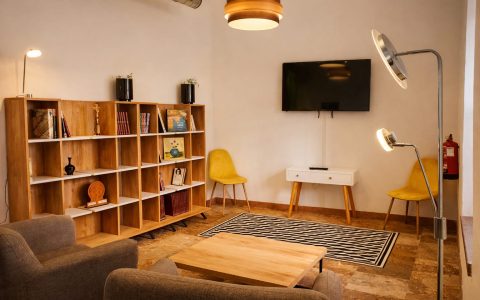 Espacios comunes Hostel Pórtico del Azahín en Cazalla de la Sierra